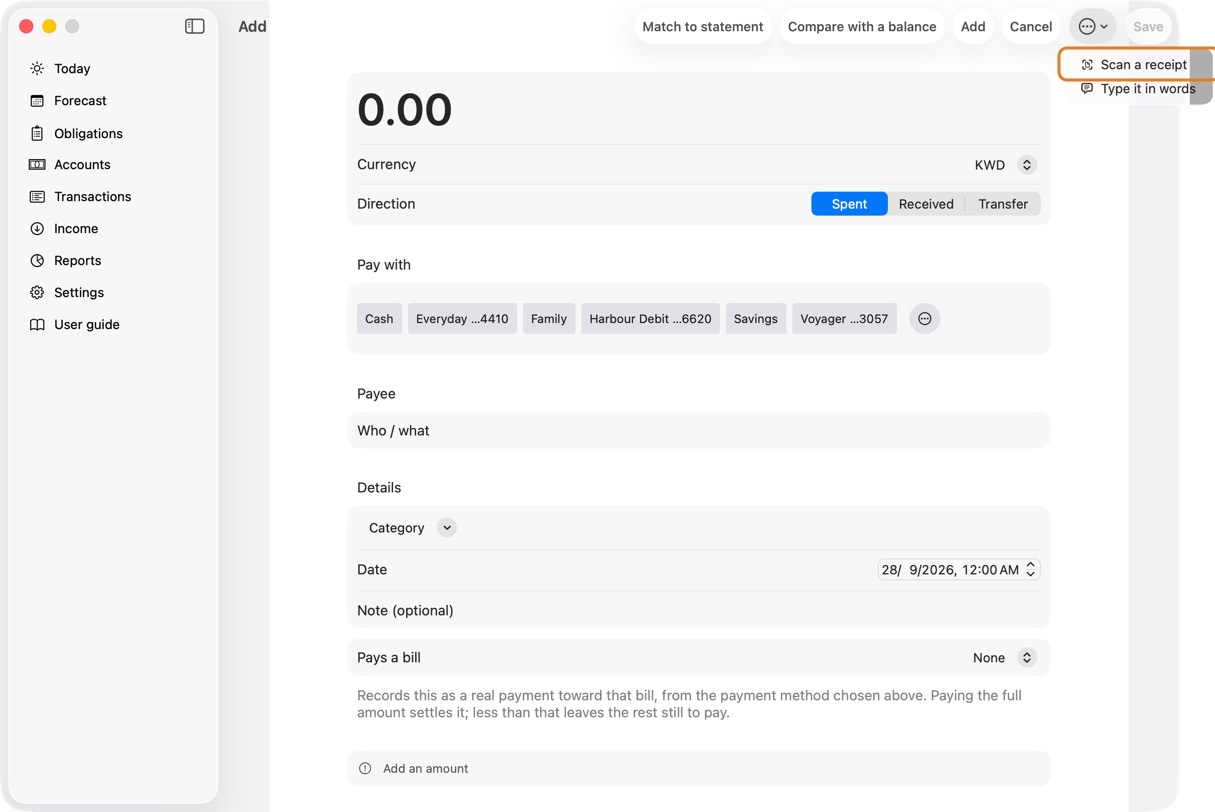 Open Add. Click its ⋯ menu.