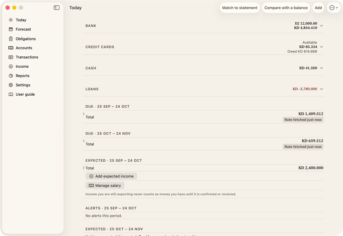Light is white with near-black text, the start. Warm is a parchment ground with dark text.